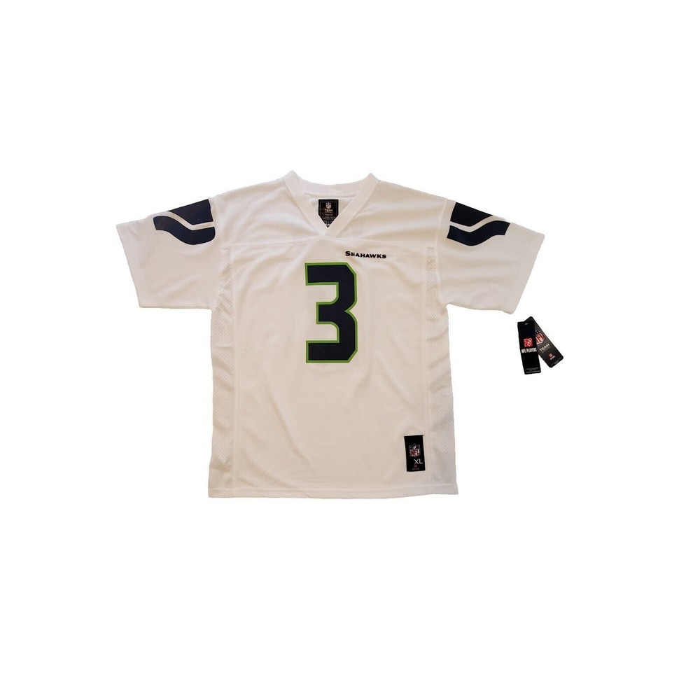 Seattle Seahawks Russell Wilson NFL Jersey White Youth XL New